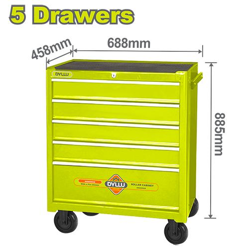 DYLLU DTCS2A05 Roller cabinet 5 Drawers