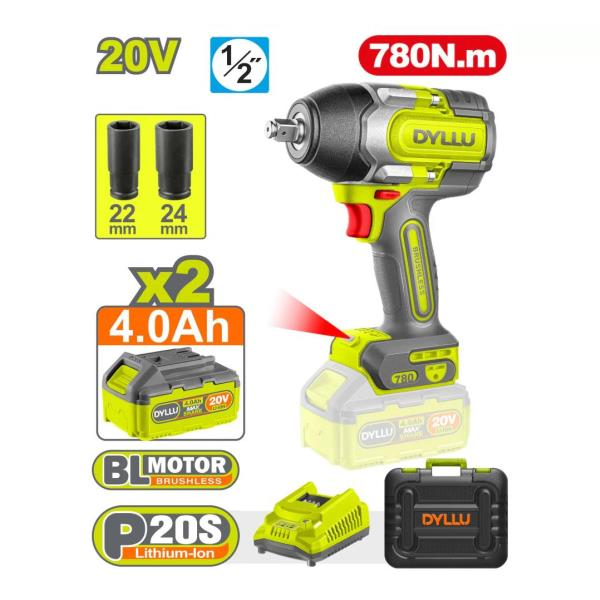 DYLLU DTCD1B78 Cordless impact wrench (780N.m)