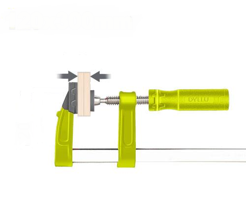DYLLU F clamp with plastic handle