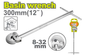 DYLLU DTBF1732 Basin wrench 300mm (12")