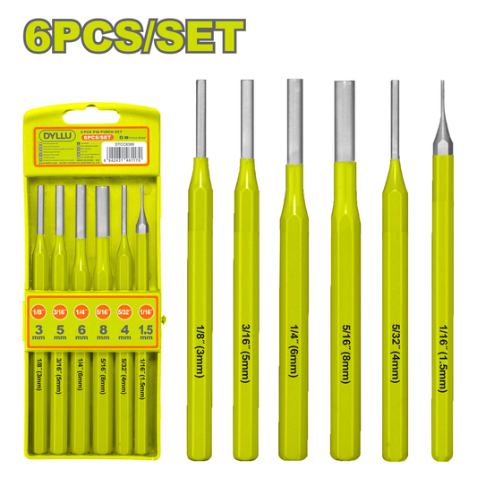 DYLLU DTCC8306 6 Pcs Pin punch set