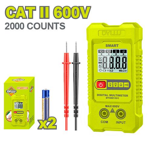 DYLLU DTDM1501 Digital multimeter 600V 2000 COUNTS