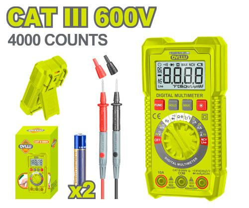 DYLLU DTDM2501 Digital multimeter 600V 4000 COUNTS