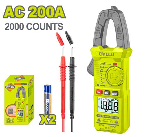 DYLLU DTDM6501 Digital AC clamp meter AC 200A 2000COUNTS