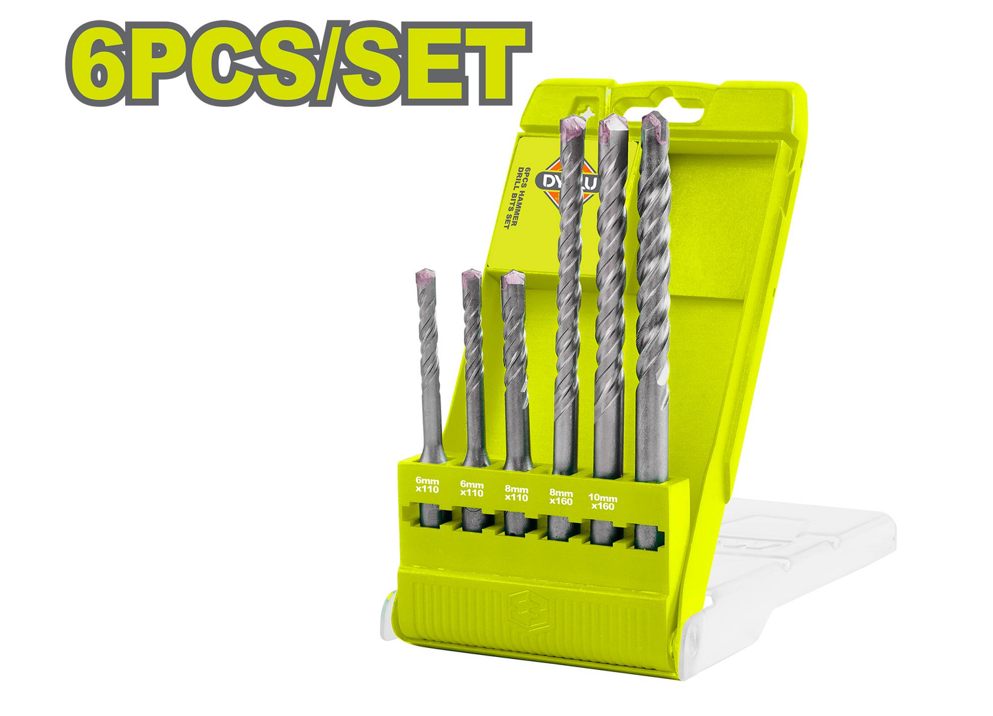 DYLLU DTHD6B06 6 Pcs SDS plus hammer drill bits set