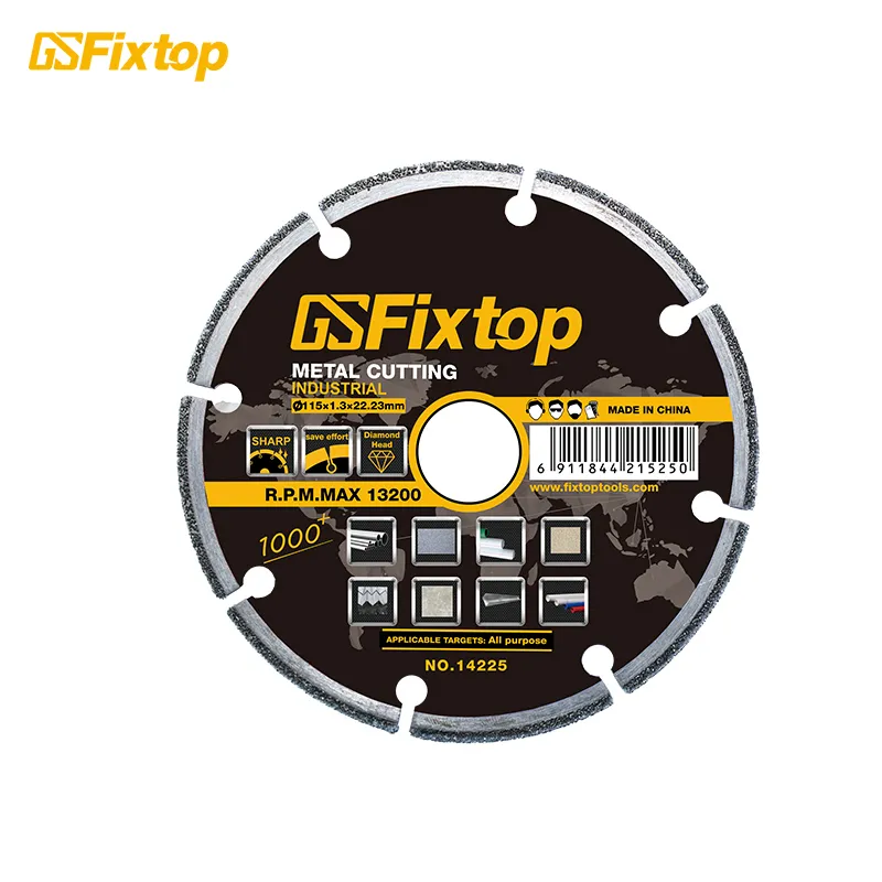 Fixtop 14225 Saw blade brazed diamond multifunctional cutting disc