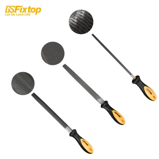 Fixtop 15208 File Rasp Different types of steel files 3 pcs